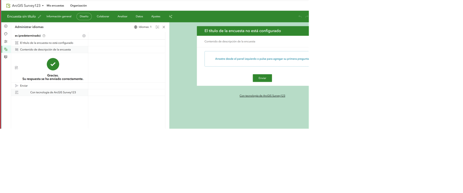 Diseñador de formularios de ArcGIS Survey123
